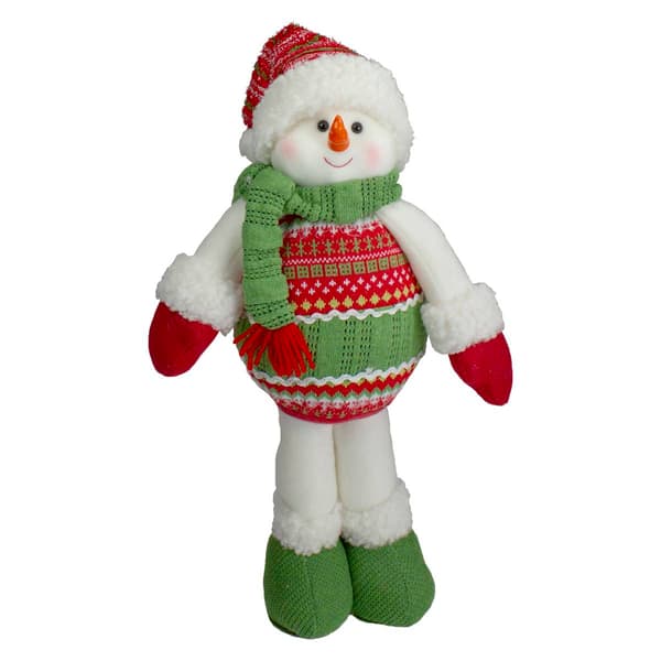 Northlight Seasonal 17.5in. Plush Snowman Christmas Figure