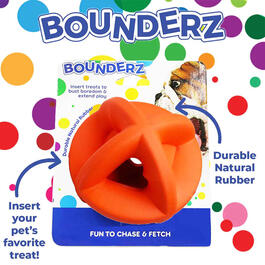 Bounderz&#174; 3in. Orange Chase & Fetch Ball
