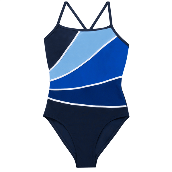 Womens Dolfin® Aquashape Color Block Contrast One Piece Swimsuit