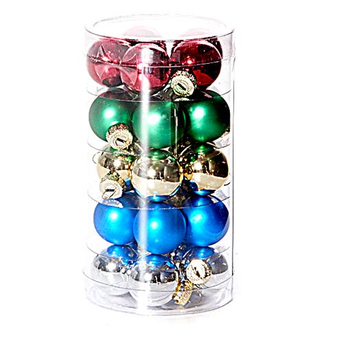 Multi-Color Glass Ball Ornaments - 25pc. - image 
