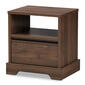 Baxton Studio Burnwood 1 Drawer Nightstand - image 3