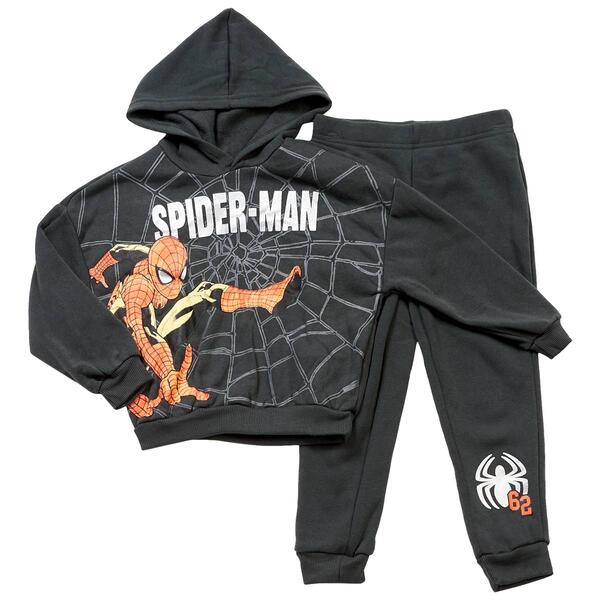 Boys &#40;4-7&#41; Spider-Man Hoodie & Jogger Sweatpants Set - Grey - image 
