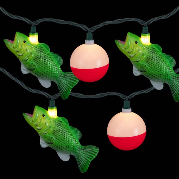 Northlight Seasonal 6ft. Bass &amp; Bobber Patio Light Set