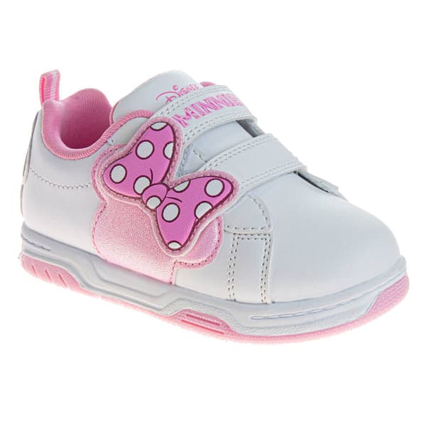 Little Girls Disney Minnie Mouse Pink Fashion Sneakers - image 