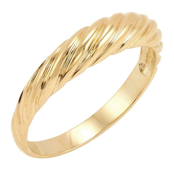 Gold Classics™ 14kt. Yellow Gold Dome Croissant Ring