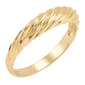 Gold Classics™ 14kt. Yellow Gold Dome Croissant Ring - image 4