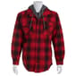 Mens Smith''s Sherpa-Lined Flannel Shirt Jacket - Red/Black - image 1