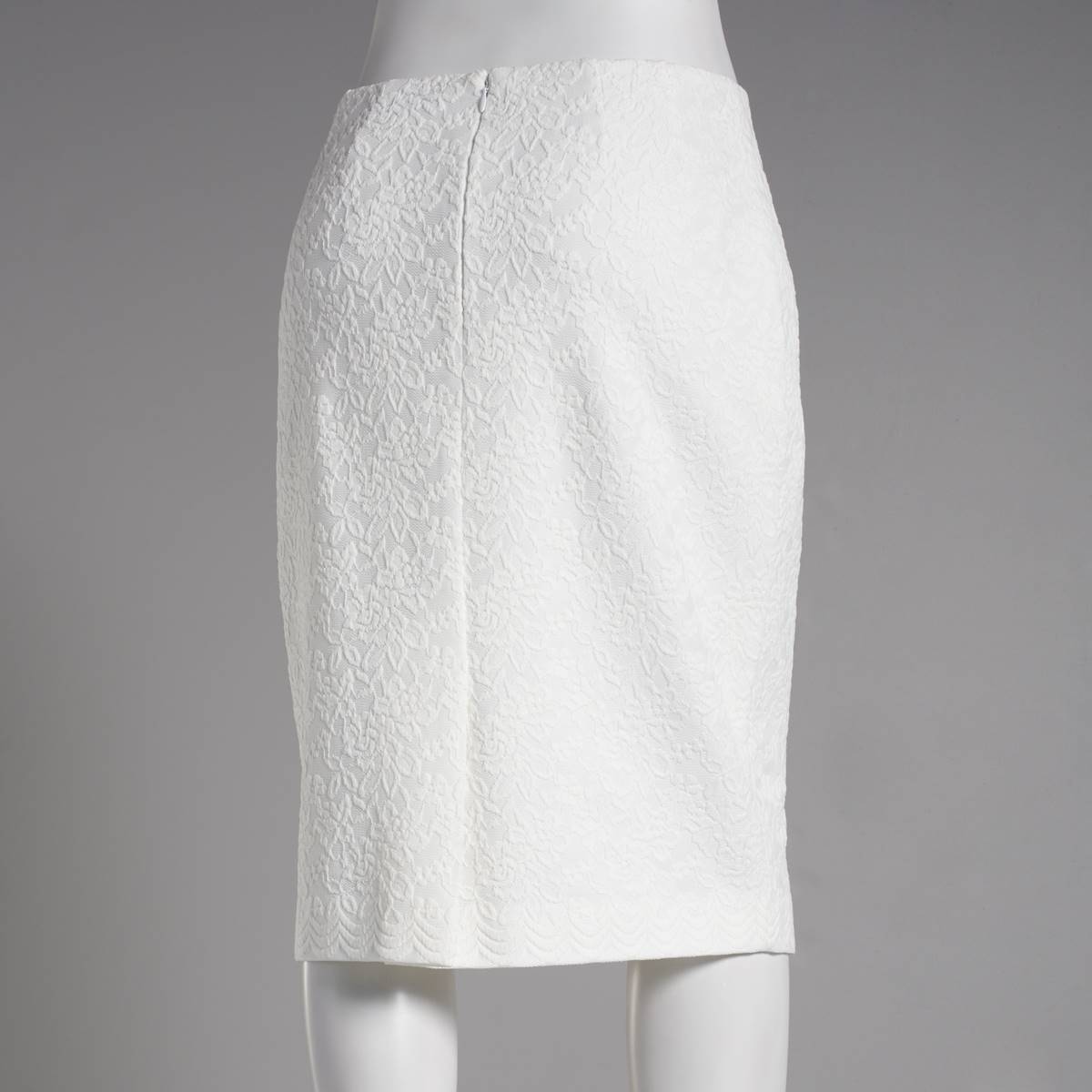 Petite Kasper Lace Jacquard Zip Slim Skirt