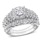 Diamond Classics(tm) 1/3ctw. Diamond Sterling Silver Bridal Ring Set - image 1