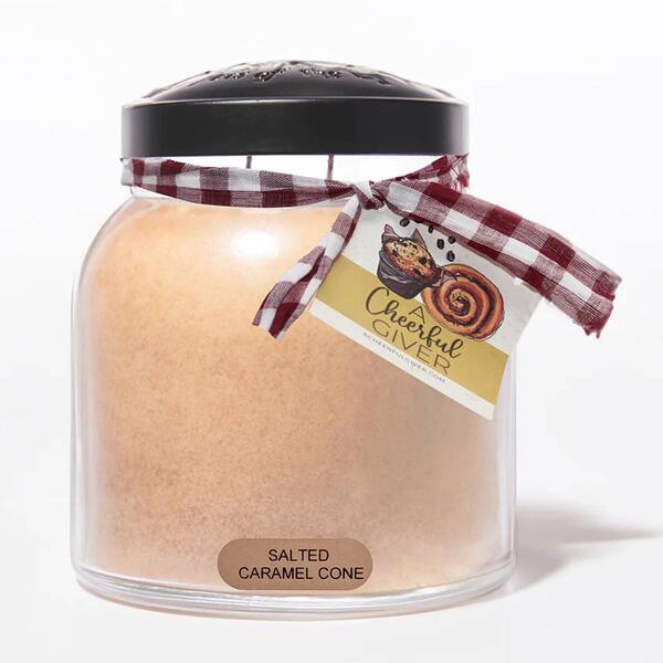 A Cheerful Giver&#40;R&#41; 34oz. Papa Jar Salted Caramel Cone Candle - image 