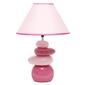 Simple Designs Pink Shades of Ceramic Stone Table Lamp - image 2