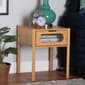 Baxton Studio Naresh Brown Bamboo Wood 1-Drawer End Table - image 2