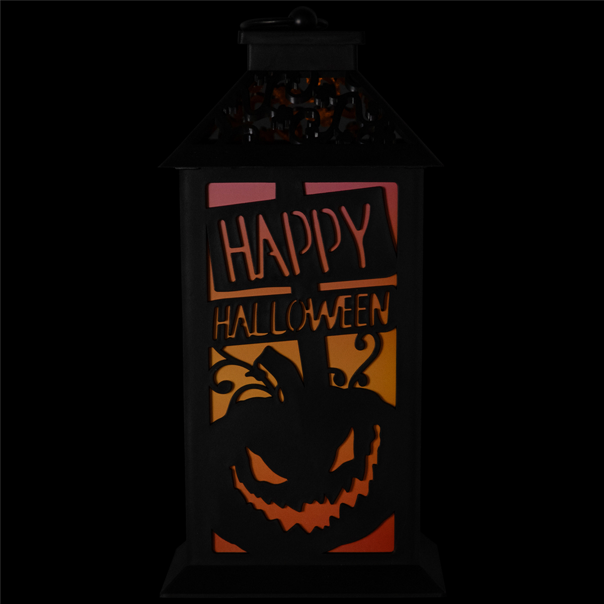 Northlight LED Lighted Jack-O-Lantern Happy Halloween Lantern