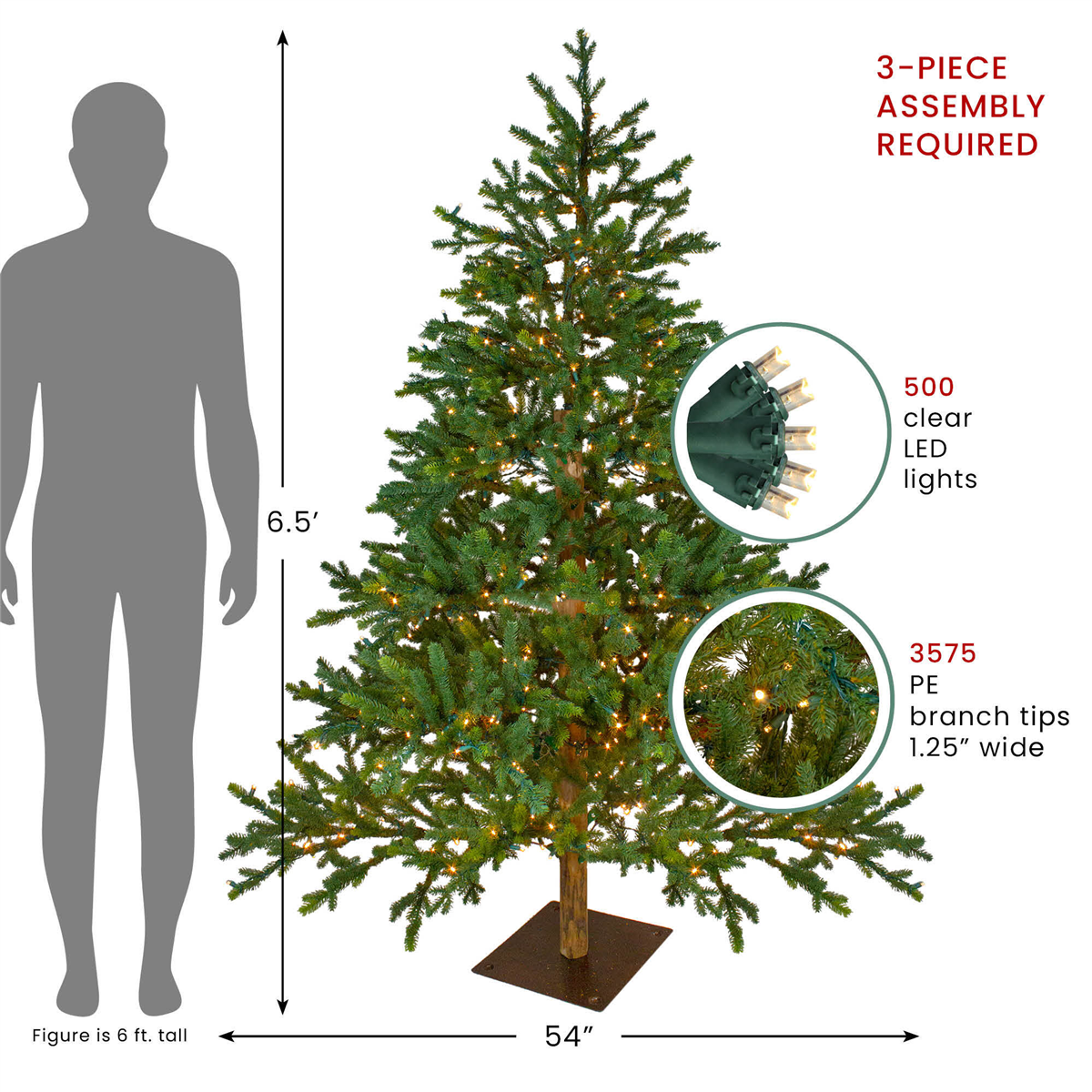 Northlight Real Touch™ 6.5ft. Full Northern Pine Christmas Tree