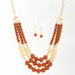 Ashley Cooper(tm) 3 Layer Beaded Necklace & Earring Set - image 1
