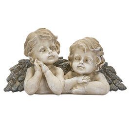 Resin Angel Double Children Statue