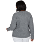 Plus Size Hearts of Palm Autumn Breeze V Neck Argyle Sweater - image 2