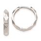 Gold Classics&#40;tm&#41; 14kt. 14mm White Gold Diamond Hoop Earrings - image 1