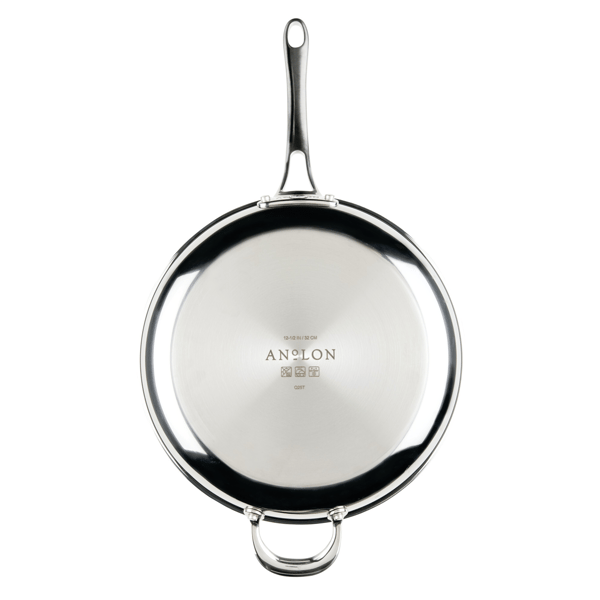 Anolon® EverLast 12.5in.Tri-Ply Clad Frying Pan with Lid