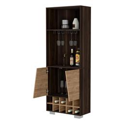 FM FURNITURE Bahamas Dark Oak Corner Bar