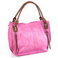 DS Fashion NY Double Handle Satchel - Pink/Cognac - image 2