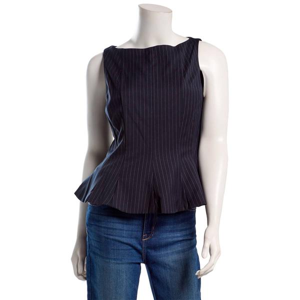 Juniors A. Byer Pinstripe Long Vest