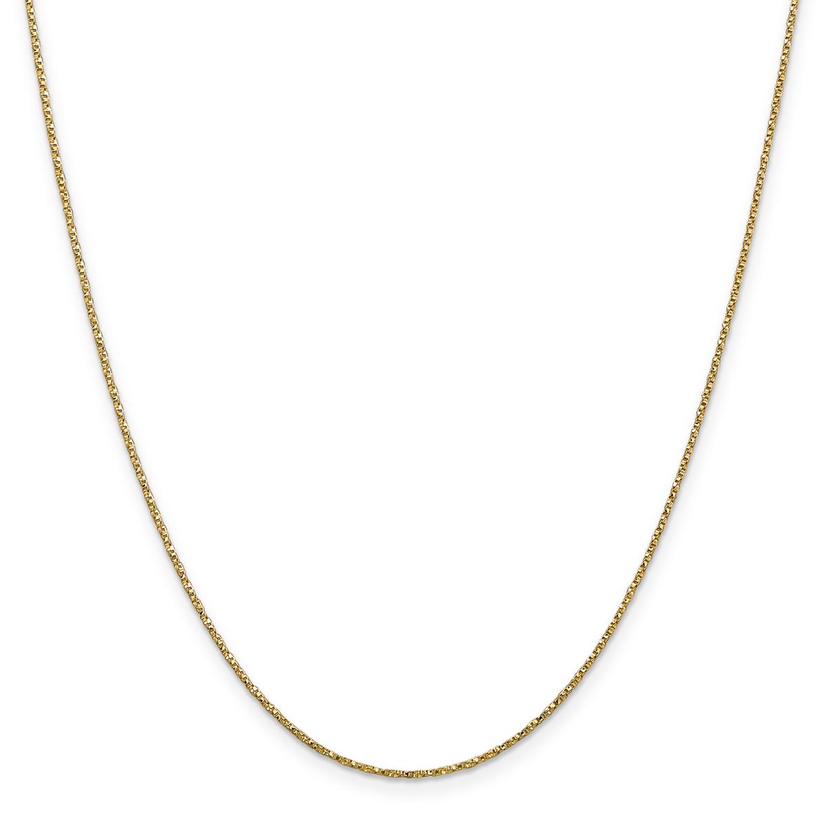 Gold Classics™ .95mm. 14kt. Gold Twisted Box Chain...