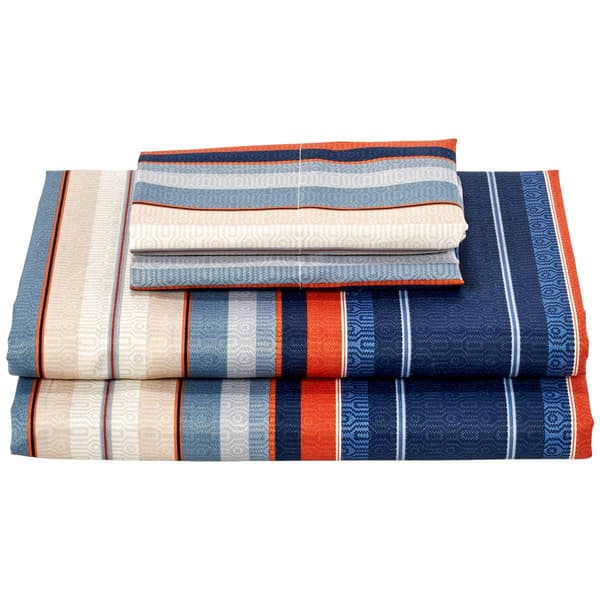 Ashley Cooper Naval Stripes Microfiber Sheet Set - image 