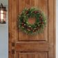 Puleo International Pre-Lit Christmas Wreath with Pinecones - image 3