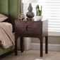 bali & pari Kayla Dark Walnut Brown Real Burl Wood Nightstand - image 8