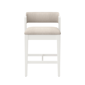 HH2 Home Dresden White Fabric Counter Height Stool - image 3