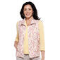Womens Hasting & Smith Quilted Ikat Printed Vest - Coral - image 1