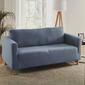Teflon Embossed Stretch Loveseat Slipcover - image 1