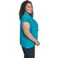 Plus Size Calvin Klein Short Flutter Sleeve Ruffle Front Blouse - image 3