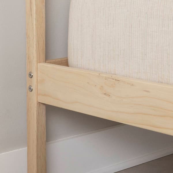 South Shore Sweedi Natural Wood Full Wooden Bed
