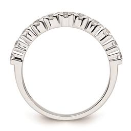 Pure Fire 14kt. White Gold Lab Grown 11-Stone Channel Band