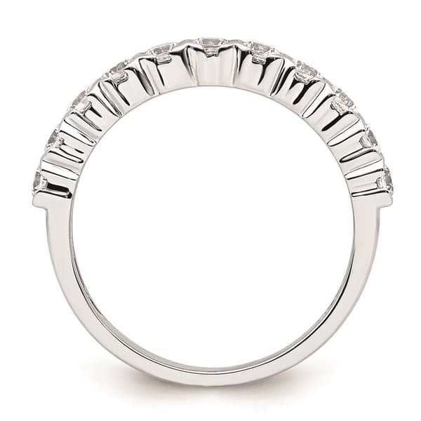 Pure Fire 14kt. White Gold Lab Grown 11-Stone Channel Band