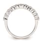 Pure Fire 14kt. White Gold Lab Grown 11-Stone Channel Band - image 5