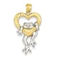 Gold Classics(tm) 14k. Diamond-Cut Frog Pendant - image 1