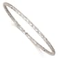 Gold Classics&#40;tm&#41; 14kt. White Gold Textured Slip-On Bangle Bracelet - image 1