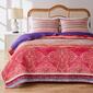 Greenland Home Fashions&#40;tm&#41; Aurora Mid-Century Boho Pink Quilt Set - image 1