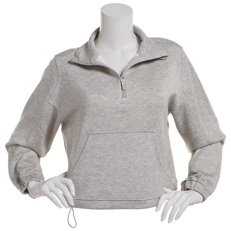 Juniors Love Tree Soft Air 1/4 Zip Banded Pullover Sweatshirt