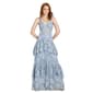 Juniors Morgan & Co. Sequin Lace Corset Triple Tier A-Line Dress - image 1
