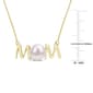 Sophia B 10kt. Gold Freshwater Cultured Pearl Mom Pendant - image 4