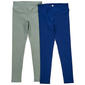 Girls (7-12) Yogalicious® 2pk. Crossover & Wide Waist Leggings - image 2