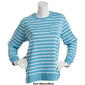 Womens Hasting & Smith Long Sleeve Striped French Terry Top - image 5
