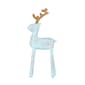 National Tree 9in. Pastel Blue Woodgrain Deer Figurine - image 4