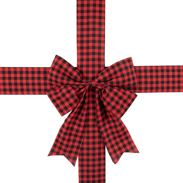 Northlight 14ft. Red Buffalo Plaid Christmas Door Bow