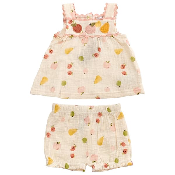Baby Girl (NB-9M) Adley & Hudson(R) Fruit Top & Shorts Set - image 