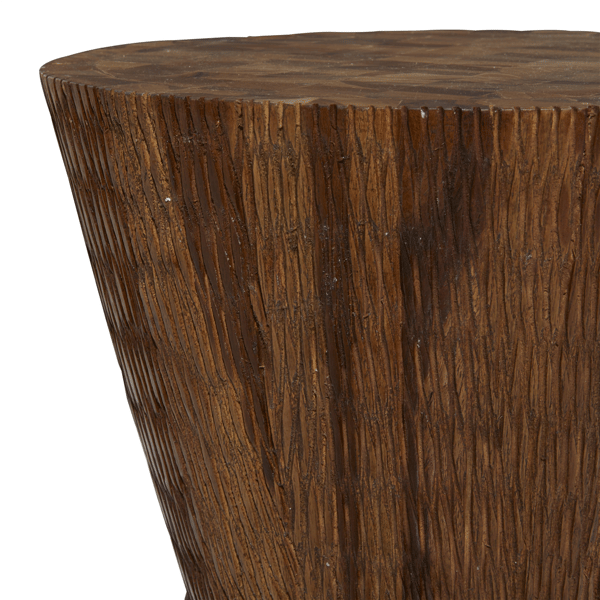 9th & Pike® Contemporary Brown Teak Wood Accent Table